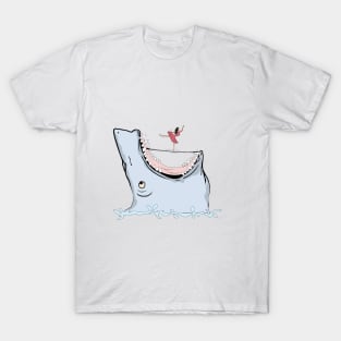 Brave girl ballet in shark jaw T-Shirt